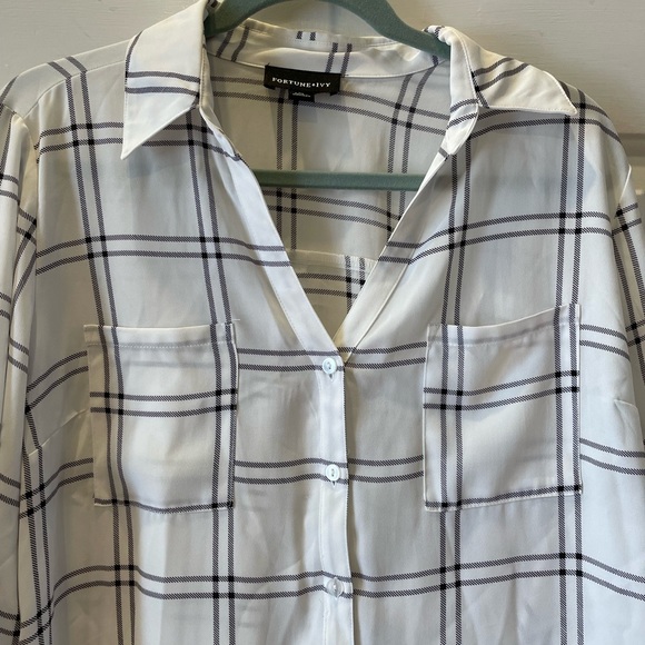Fortiune and Icy Melody Button Down Shirt Stitch Fix Size XL - Picture 2 of 3